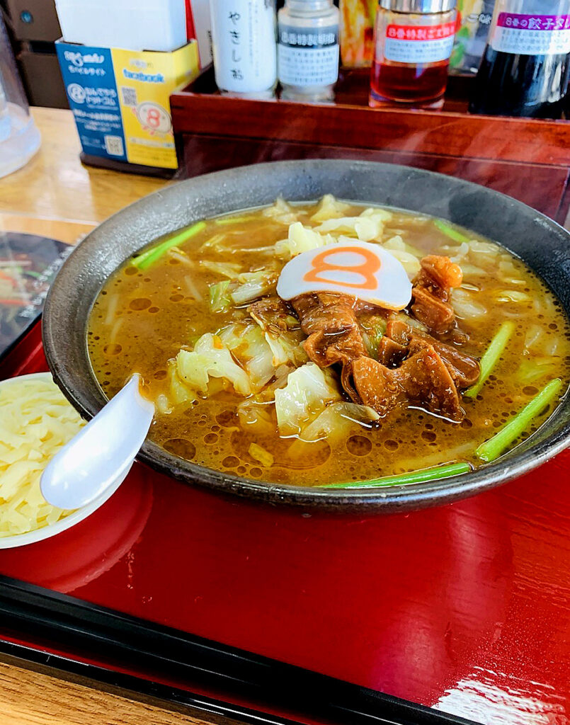 冬限定の牛もつ煮らーめん