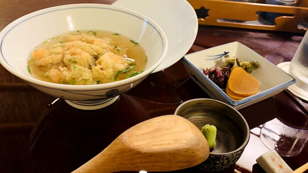 天茶（天ぷらのお茶漬け）