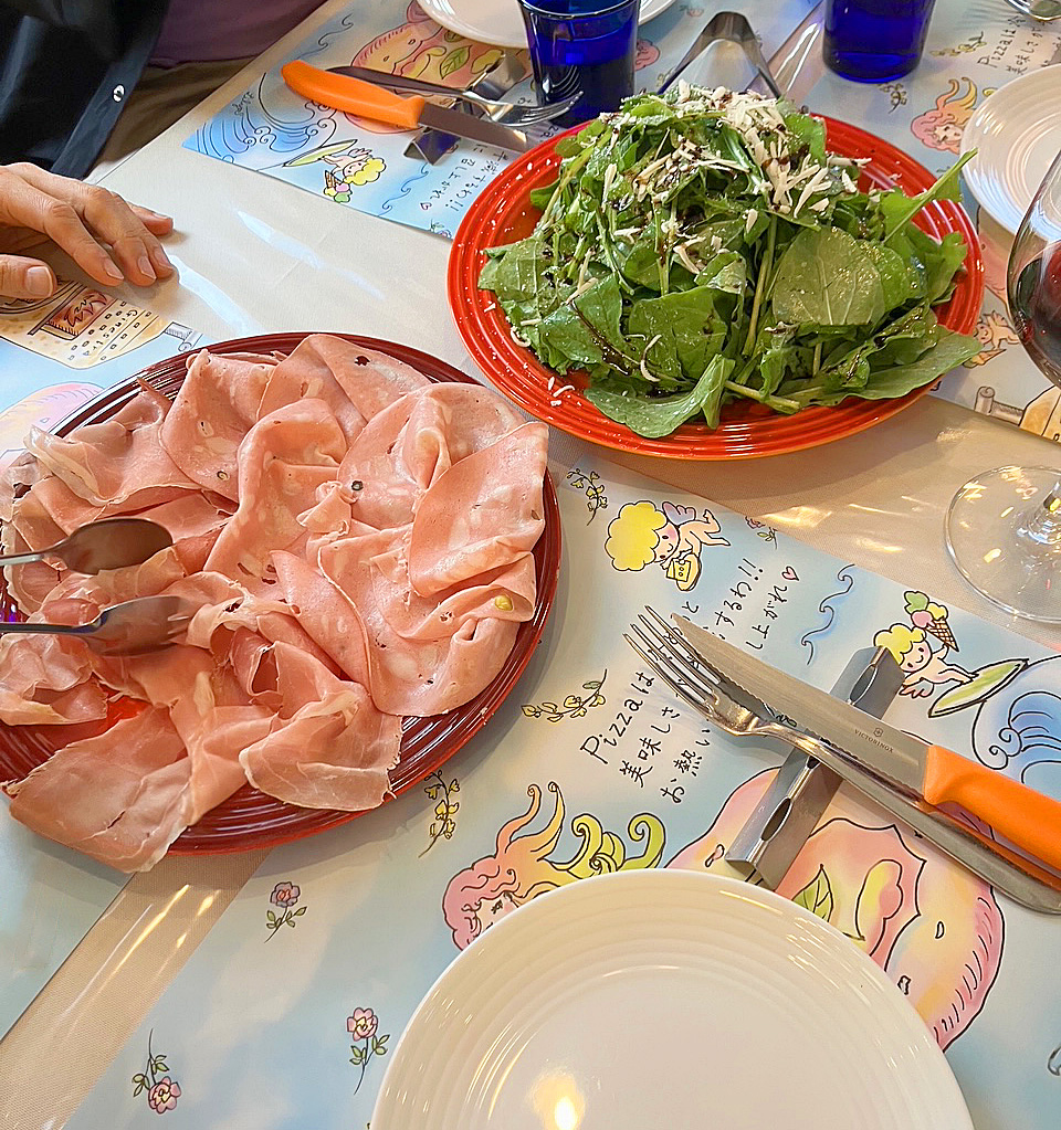 ルッコラサラダ&ハム盛り合わせ