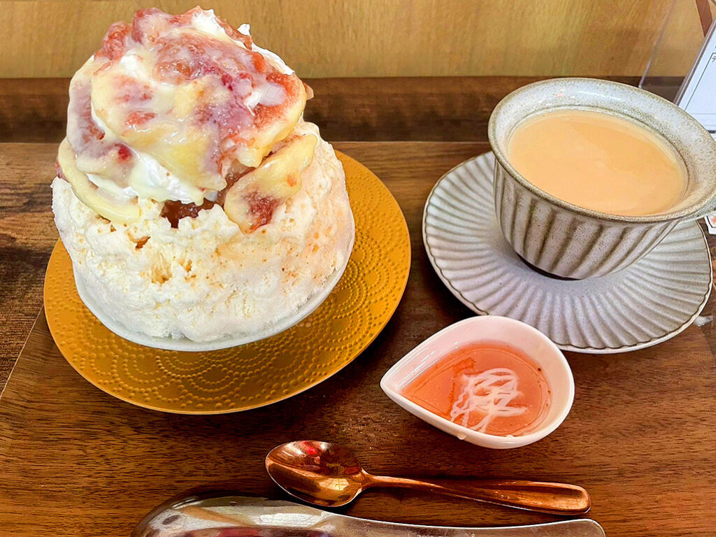 無花果みるくラテ