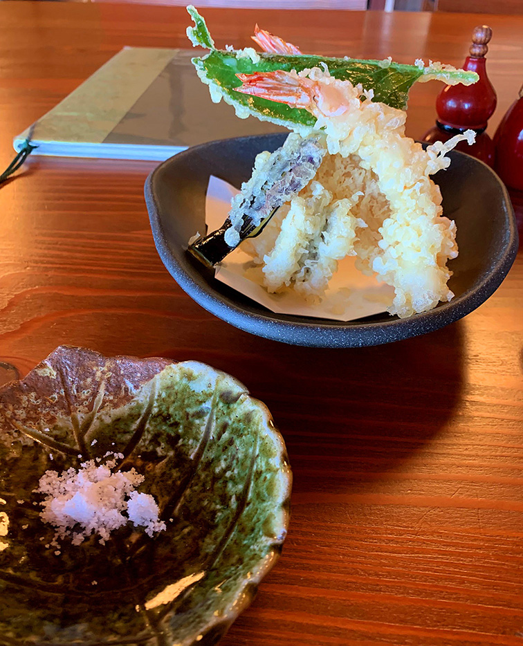 天ぷらと塩